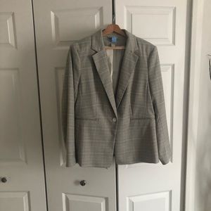 H&M plaid blazer